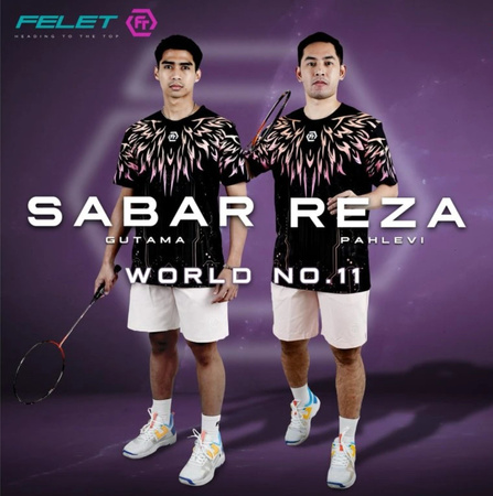 Koszulka sportowa Felet RN 3619 Różowa/Czarna (unisex)