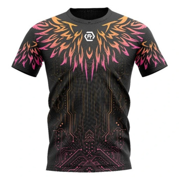 Koszulka sportowa Felet RN 3619 Różowa/Czarna (unisex)