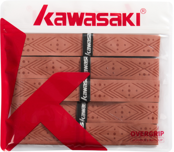 Owijki na rakietę Kawasaki X5II brązowe (5 szt)